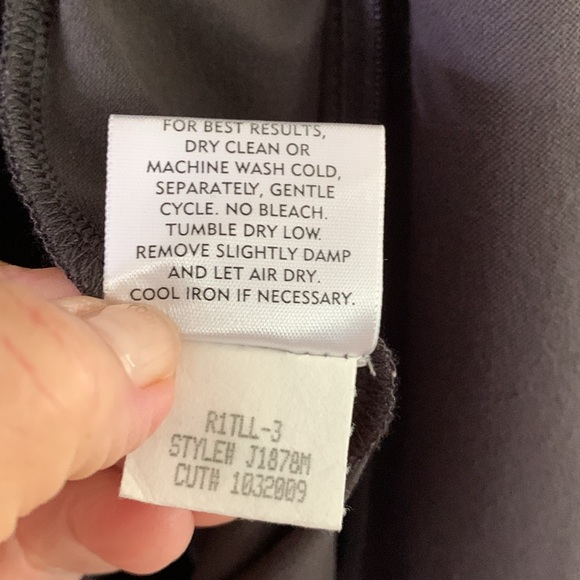 EILEEN FISHER Long Jacket Hooded Zip Front Dark Gray Size S - Picture 11 of 16